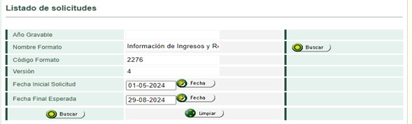 Búsqueda de formato